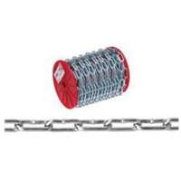 Chaîne droite, Acier &agrave; faible teneur en carbone, 2/0 x 120' (36,6 m) l, Charge d'utilisation 520 lb (0,26 tonne) Equipex