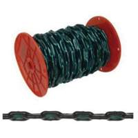 Chaîne droite avec gaine verte, Acier &agrave; faible teneur en carbone, 2/0 x 60' (18,3 m) l, Charge d'utilisation 520 lb (0,26 tonne) Equipex