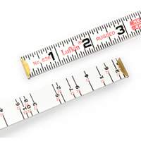 Red End&reg; Brick Mason Rule, 6' L, Wood, 1/16" Graduations Equipex