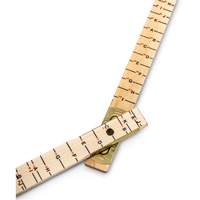 Red End&reg; Oversized Brick Mason Rule, 6' L, Wood, 1/16" Graduations Equipex