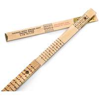 Red End&reg; Oversized Brick Mason Rule, 6' L, Wood, 1/16" Graduations Equipex