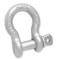 Anchor Shackle, 3/16", Screw Pin, Hot Dip Galvanized Equipex