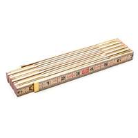 Folding Rule, 6' L, Wood, 1/16" Graduations Equipex