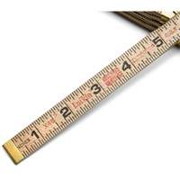 Folding Rule, 6' L, Wood, 1/16" Graduations Equipex