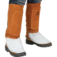 Leather Spats, 14" L, Lava Brown Equipex