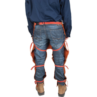 Tablier fendu aux jambes et jambi&egrave;res en cuir, 40" lo, Lava Brown Equipex