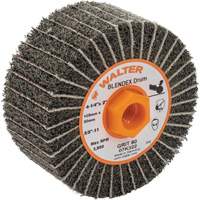 Tambours de finition Two-In-One, 4-1/4" dia. x 2" la, 5/8"-11 Arbre, Grain 80 Equipex