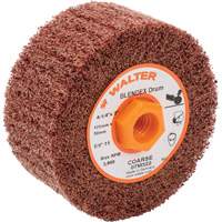 Tambour de conditionnement de surface Blendex, 4-1/4" dia. x 2" la, 5/8"-11 Arbre, Grain Cors&eacute; Equipex