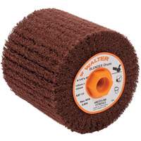 Tambour de conditionnement de surface Blendex, 4-1/4" dia. x 4" la, 5/8"-11 Arbre, Grain Moyen Equipex