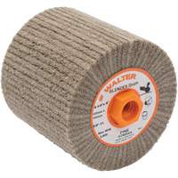 Tambour de conditionnement de surface Blendex, 4-1/4" dia. x 4" la, 5/8"-11 Arbre, Grain Fin Equipex