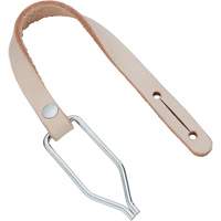 Corde de service avec agrafe pour courroie, Cuir, Beige Equipex