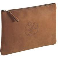 Contractor's Leather Portfolio Zipper Bag, Tool Holder, Leather, 1 Pockets Equipex