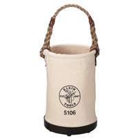 Straight-Wall Bucket, 12" L x 12" W x 15" H, Canvas, Beige Equipex