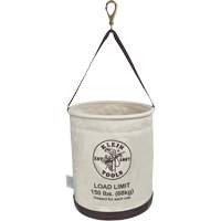 Canvas Bucket, All-Purpose with Drain Holes, Canvas, 12" Dia. x 15" H, 150 lbs. Load Rating Equipex