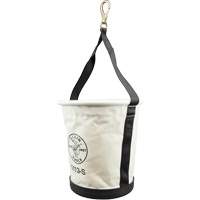 Godet &agrave; paroi conique avec mousqueton pivotant, 13" h, Toile, Naturel Equipex