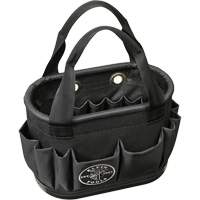 29-Pocket Hard-Body Aerial Bucket, 14" L x 10" H, Polyester, Black Equipex