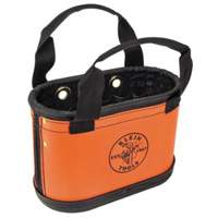 Hard-Body Oval Bucket, 14" L x 7" W x 10" H, Plastic, Orange Equipex