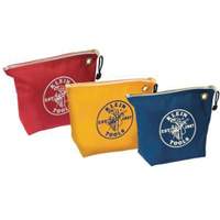 Zipper Tool Pouches, 3-Pack, Canvas, 1 Pockets, Natural Equipex