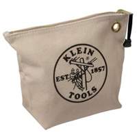 Zipper Tool Pouch, Canvas, 1 Pockets, Natural Equipex