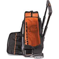Sac &agrave; outils roulant Tradesman Pro, Polyester balistique, 24 pochettes, Noir/Orange Equipex