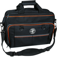 Sac techno Tradesman Pro avec pochette pour ordinateur portable, Polyester, 22 pochettes, Noir/Orange Equipex