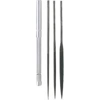 Needle File Set with Handle, 4 Pcs Equipex