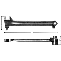Bung Wrenches, 2-1/2", 15-1/15" Length Equipex