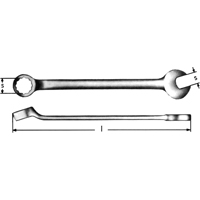 Combination Wrenches, 3/8", 6-5/16" Length Equipex