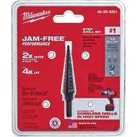 Foret &eacute;tag&eacute; no 1, 1/8" - 1/2", Incr&eacute;ments de 1/32", Acier rapide Equipex