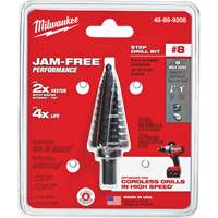 Foret &eacute;tag&eacute; no 8, 1/2" - 1", Incr&eacute;ments de 1/16", Acier rapide Equipex