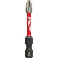 Shockwave Impact Power Bit, Phillips, #2 Tip, 1/4" Drive Size, 2" Length Equipex