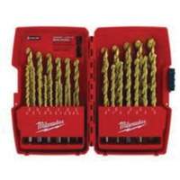 Jeu de forets &eacute;tag&eacute;s Thunderbolt, 29 morceaux, Acier rapide Equipex