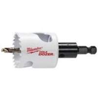 Scie-cloche Hole Dozer avec arbre, 1-3/4", Profondeur de la coupe 1-5/8", Bim&eacute;tal Equipex