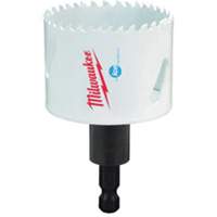 Scie-cloche Hole Dozer avec arbre, 2-1/8", Profondeur de la coupe 1-5/8", Bim&eacute;tal Equipex