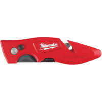 Fastback Flip Utility Knife, 2" Blade, Carbon Steel Blade, Metal Handle Equipex