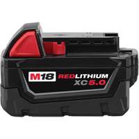 Bloc-piles &agrave; capacit&eacute; &eacute;tendue M18 Redlithium XC5.0 , Lithium-ion, 18 V, 5 A Equipex