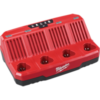 M12 Four Bay Sequential Charger, 12 V, Lithium-Ion Equipex