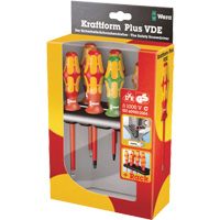 160 i / 168 i /6 VDE Insulated Screwdriver Set, 1000 V, 6 Pcs Equipex