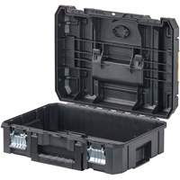 Coffre &agrave; outils avec dessus plat TSTAK II, 17-1/4" x 13" x 6-3/8", Noir Equipex