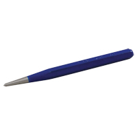 Center Punch, 3/32" Dia., 1/4" Stock Size, 4" L Equipex