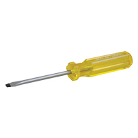Slotted Screwdriver, 1/8", 2" L, Plastic Handle Equipex