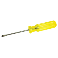 Slotted Screwdriver, 3/16", 8-1/4" L, Plastic Handle Equipex