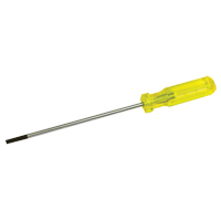 Electrician's Slotted Screwdriver, 3/16" Tip, Round, 9-1/2" L, Plastic Handle Equipex