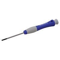 Slotted Screwdriver, 5/32" Tip, Round, 6-1/2" L, Plastic Handle Equipex