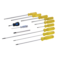 Slotted Screwdriver Set, 9 Pcs. Equipex