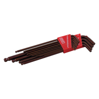 Extra Long Arm Ball Hex Key Set, 13 Pcs., Imperial Equipex