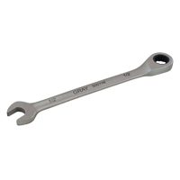 Combination Fixed Head Ratcheting Wrench, 12 Point, 5/16", Stainless Steel Finish Equipex