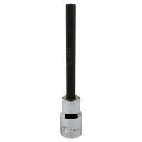 Socket, Hex, 5/16" x 5" L, 1/2" Square Drive Drive Equipex