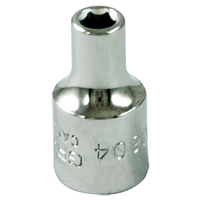 Douille, 4 mm, Prise 1/4", 6 pans Equipex