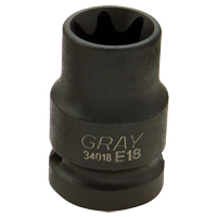 Douille Torx, 1/2", Prise 1/2", 6 pans Equipex